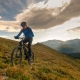 mountain biking in the vast mountains
